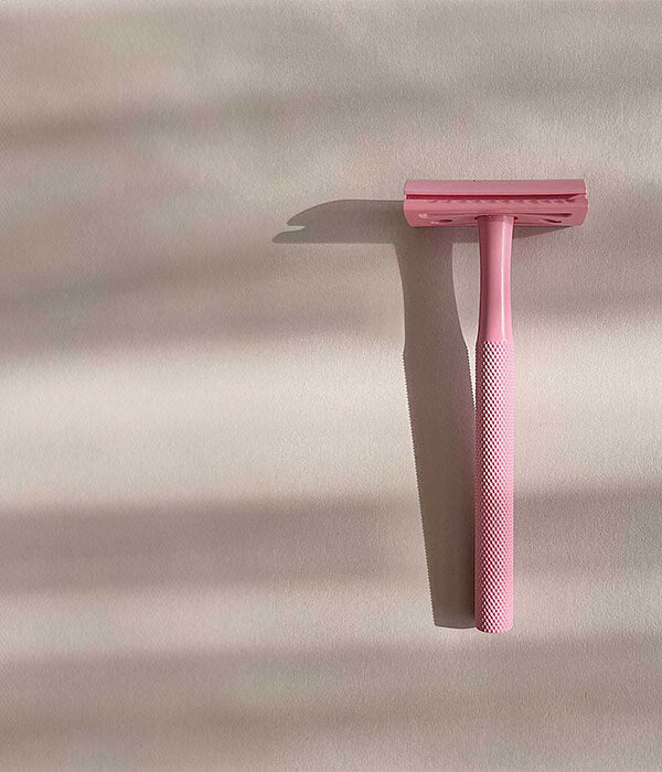 reusable sustainable pink safety razor