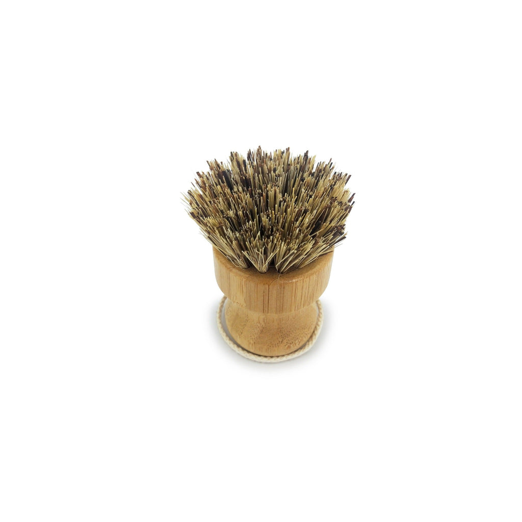 Environmental Friendly and Reusable Bamboo Dishwashing/Pot Scrubber Brush