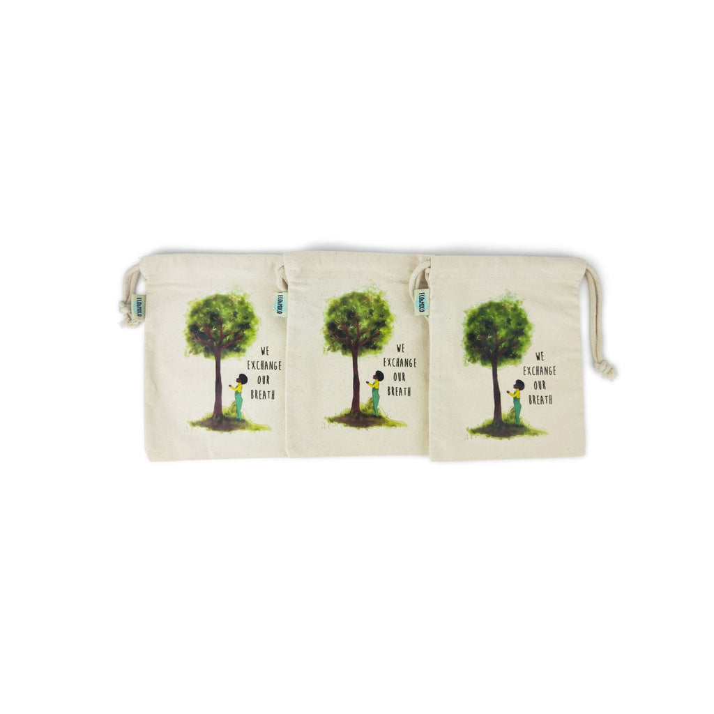 100% Eco Friendly Tree and Moco Organic Cotton Bag - Canvas Tote Bags