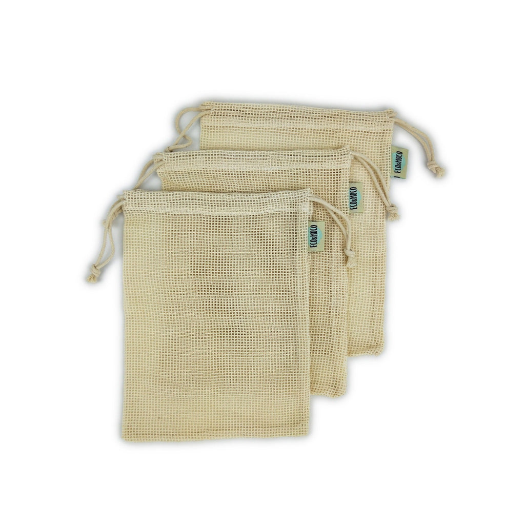 100% Organic Cotton Tote Bags Australia - Organic Cotton Mesh Bag
