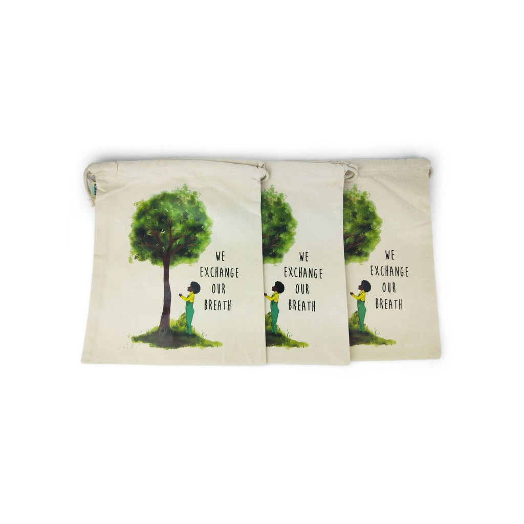 Canvas Tote Bags - Tree and Moco Organic Cotton Bag