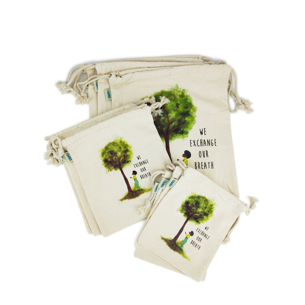 Cotton Tote Bags Wholesale Australia - Tree and Moco Organic Cotton Bags all size - Bundles