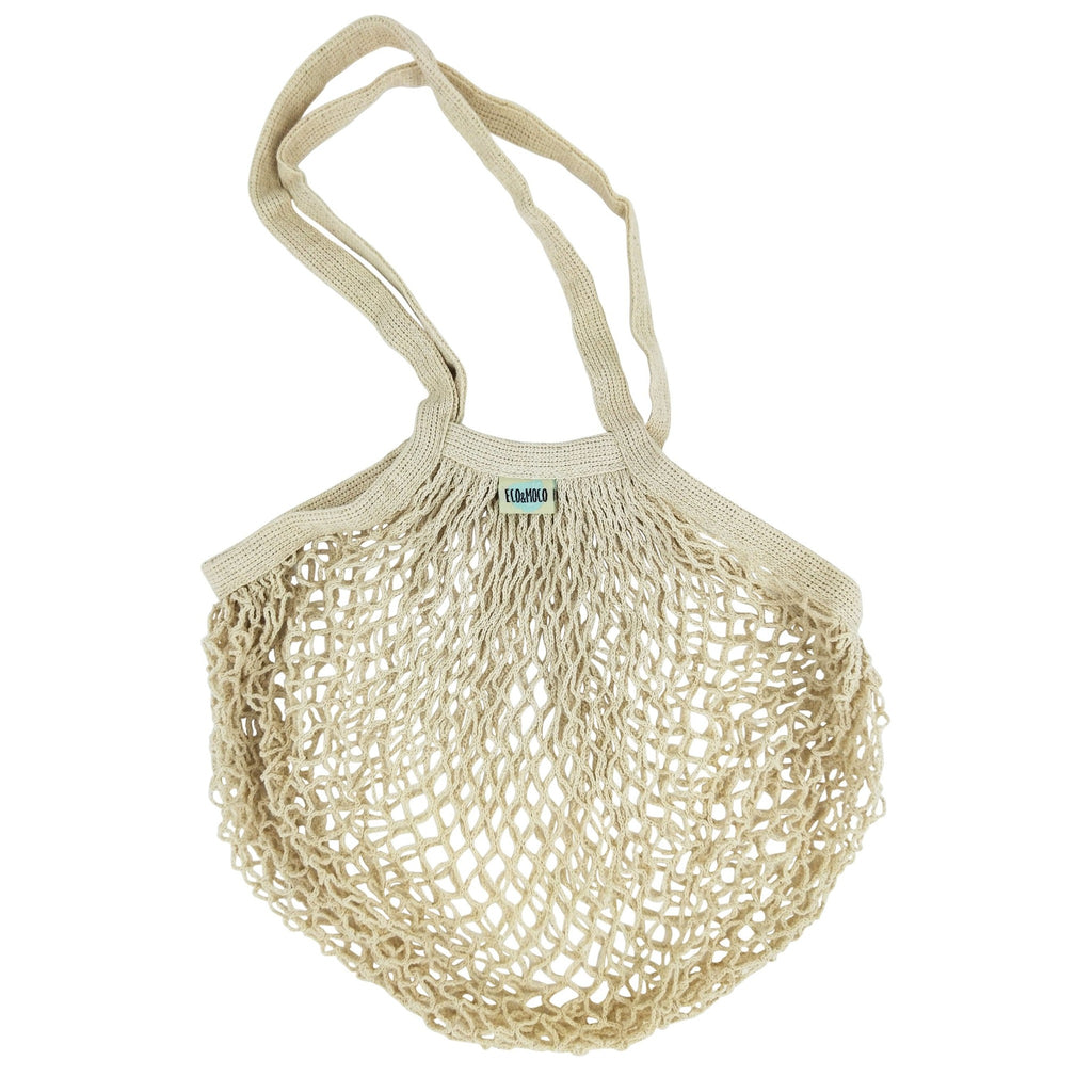 Cotton Tote Bags Australia - Organic Cotton Net Shopping Bag 1pc or 3pc